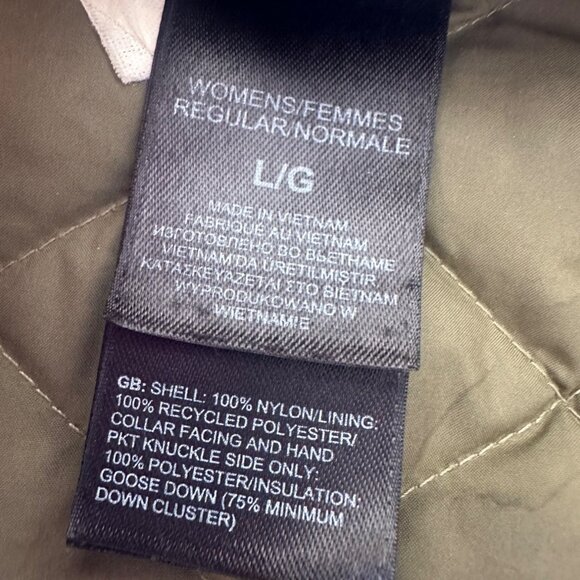 The North Face Women's LG Transit Down Jacket in Olive Green Gorpcore Winter Ski - Picture 10 of 12
